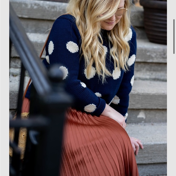 JCREW Women's 1988 rollneck™ cropped sweater in dot - Picture 2 of 6